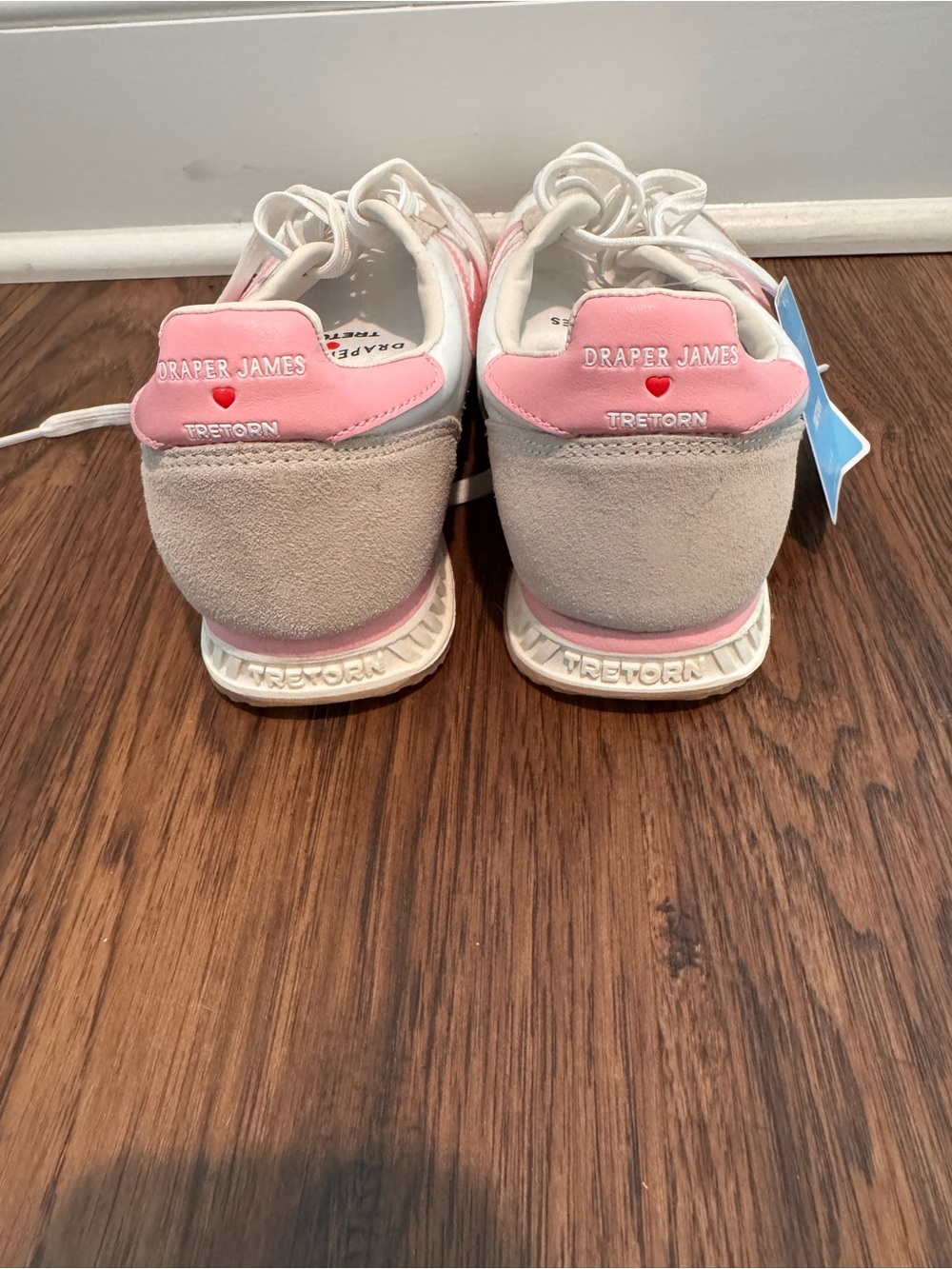 Draper James x Tretorn women's Pink and Cream Sneakers